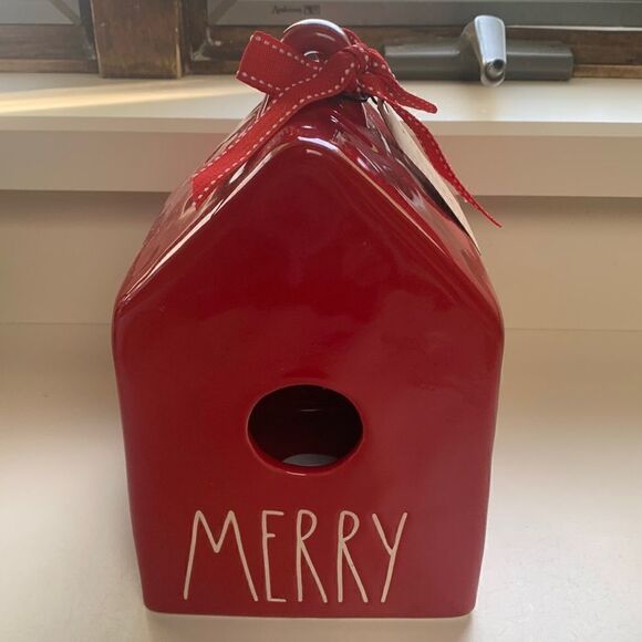 Rae Dunn “Merry” Birdhouse - Picture 1 of 4